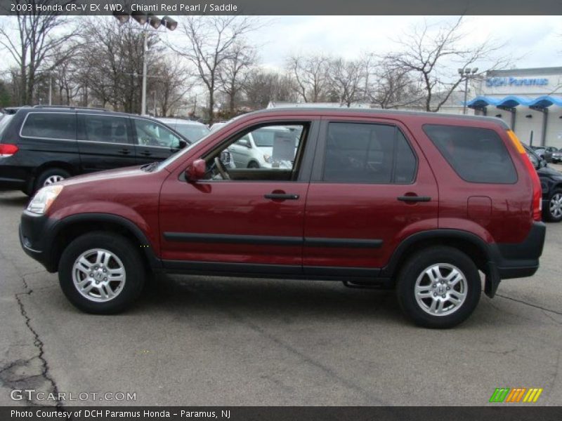 Chianti Red Pearl / Saddle 2003 Honda CR-V EX 4WD