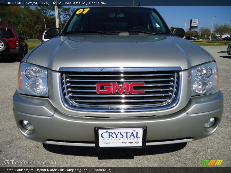 Liquid Silver Metallic / Light Gray 2007 GMC Envoy SLT 4x4