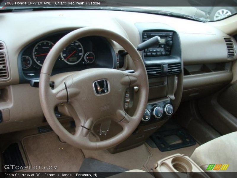 Chianti Red Pearl / Saddle 2003 Honda CR-V EX 4WD