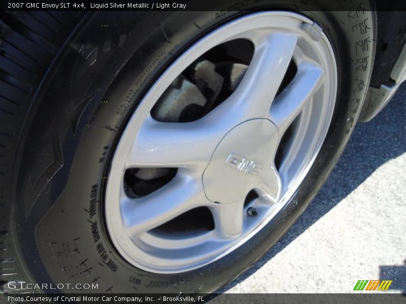 Liquid Silver Metallic / Light Gray 2007 GMC Envoy SLT 4x4