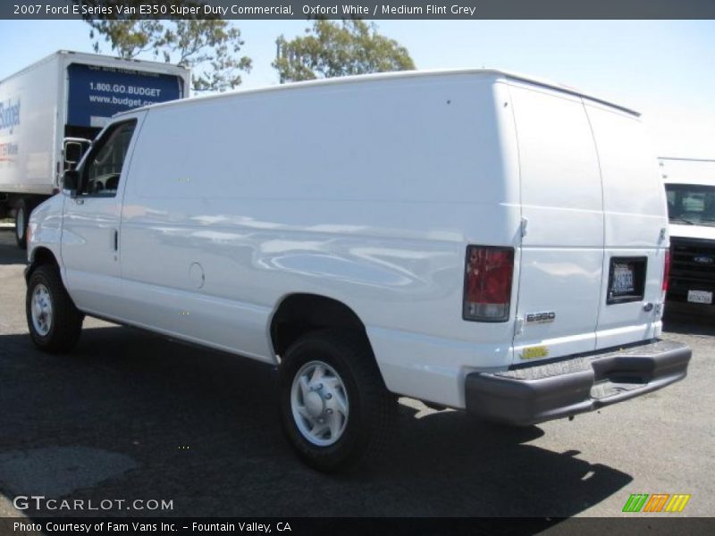 Oxford White / Medium Flint Grey 2007 Ford E Series Van E350 Super Duty Commercial