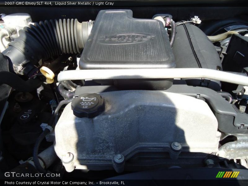 Liquid Silver Metallic / Light Gray 2007 GMC Envoy SLT 4x4
