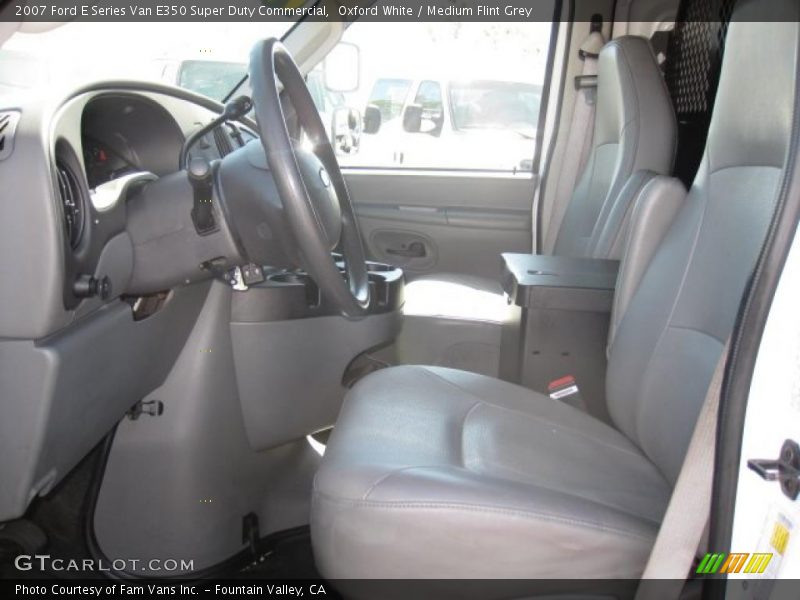  2007 E Series Van E350 Super Duty Commercial Medium Flint Grey Interior