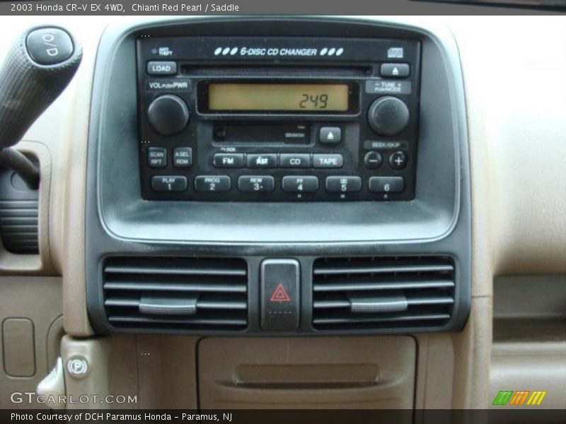 Chianti Red Pearl / Saddle 2003 Honda CR-V EX 4WD