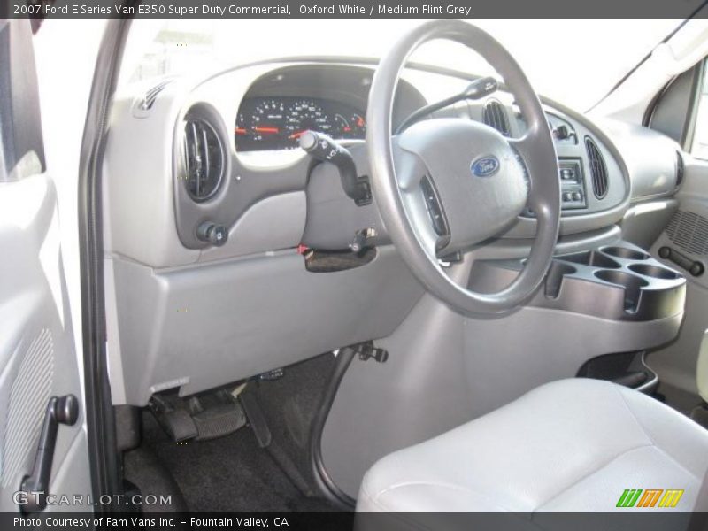 Oxford White / Medium Flint Grey 2007 Ford E Series Van E350 Super Duty Commercial