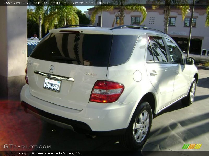 Alabaster White / Macadamia 2007 Mercedes-Benz ML 350 4Matic