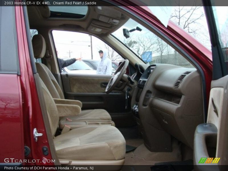 Chianti Red Pearl / Saddle 2003 Honda CR-V EX 4WD