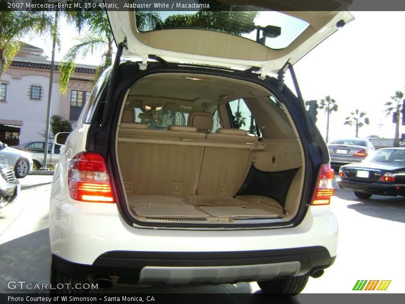 Alabaster White / Macadamia 2007 Mercedes-Benz ML 350 4Matic