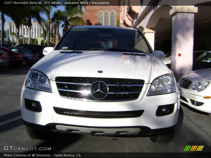 Alabaster White / Macadamia 2007 Mercedes-Benz ML 350 4Matic