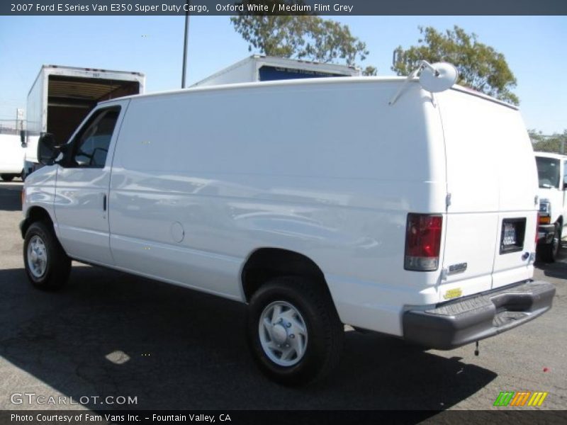 Oxford White / Medium Flint Grey 2007 Ford E Series Van E350 Super Duty Cargo