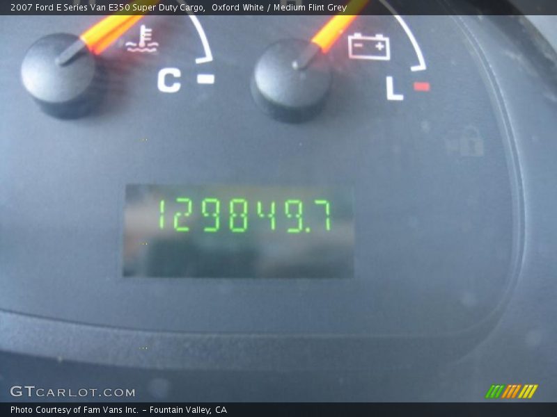 Oxford White / Medium Flint Grey 2007 Ford E Series Van E350 Super Duty Cargo