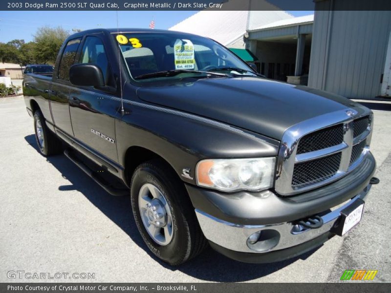 Graphite Metallic / Dark Slate Gray 2003 Dodge Ram 2500 SLT Quad Cab