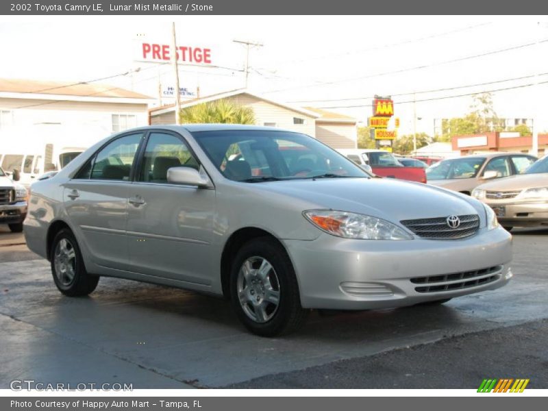 Lunar Mist Metallic / Stone 2002 Toyota Camry LE