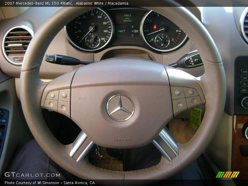 Alabaster White / Macadamia 2007 Mercedes-Benz ML 350 4Matic