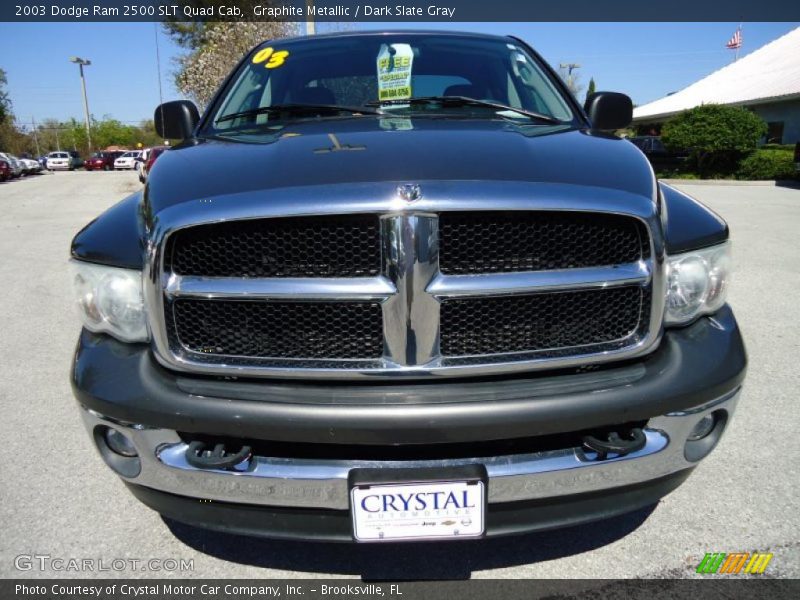 Graphite Metallic / Dark Slate Gray 2003 Dodge Ram 2500 SLT Quad Cab