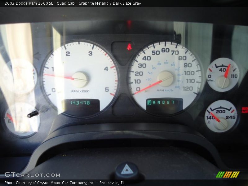 Graphite Metallic / Dark Slate Gray 2003 Dodge Ram 2500 SLT Quad Cab