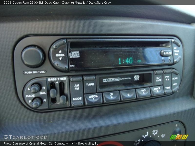 Controls of 2003 Ram 2500 SLT Quad Cab