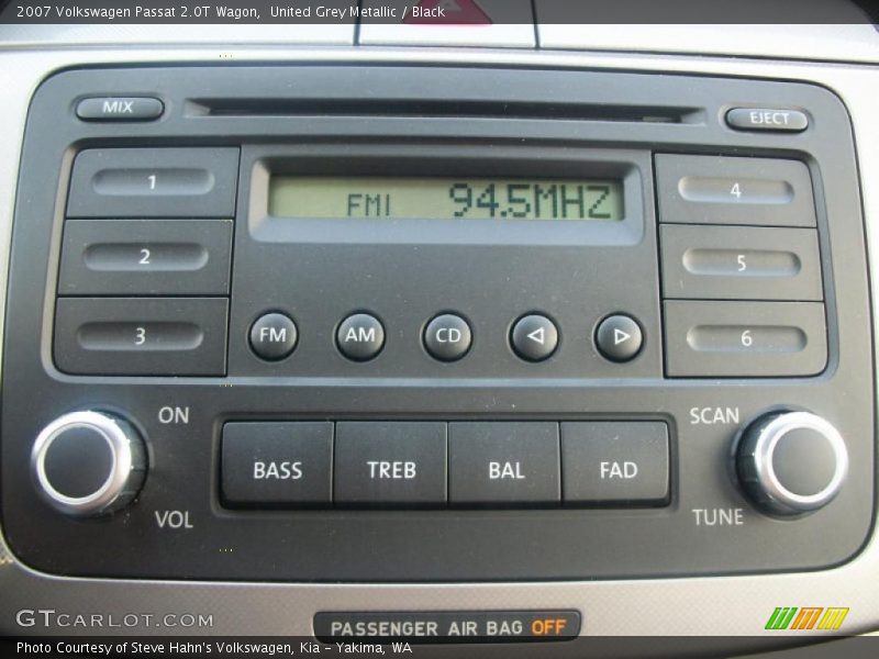 United Grey Metallic / Black 2007 Volkswagen Passat 2.0T Wagon