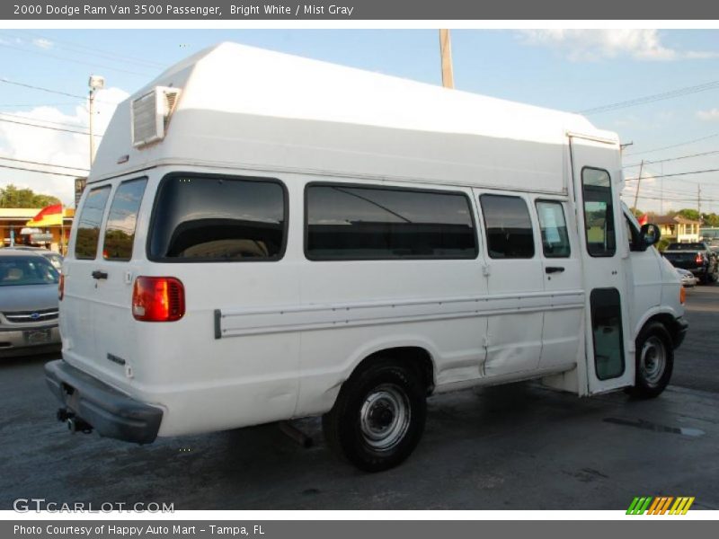 Bright White / Mist Gray 2000 Dodge Ram Van 3500 Passenger