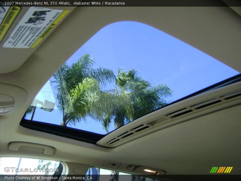 Alabaster White / Macadamia 2007 Mercedes-Benz ML 350 4Matic