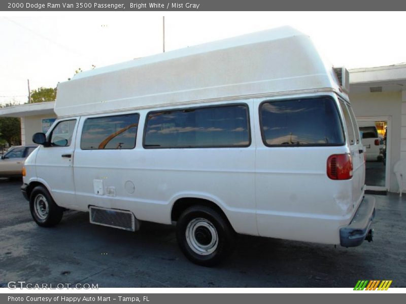 Bright White / Mist Gray 2000 Dodge Ram Van 3500 Passenger