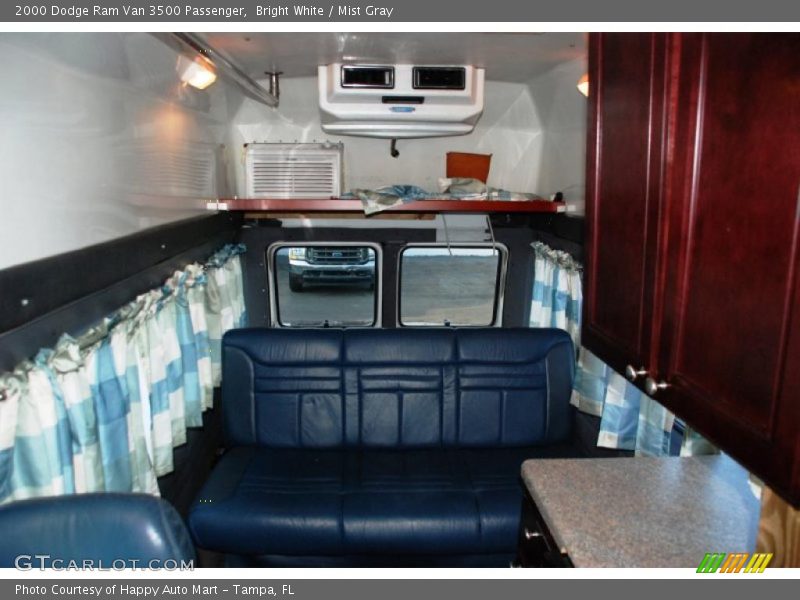 Bright White / Mist Gray 2000 Dodge Ram Van 3500 Passenger