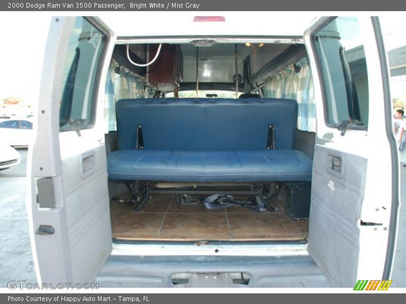 Bright White / Mist Gray 2000 Dodge Ram Van 3500 Passenger