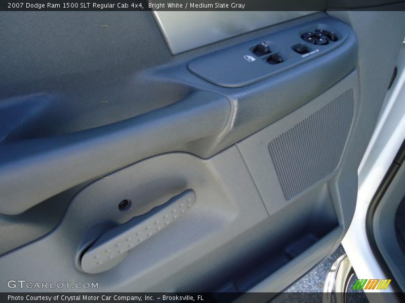 Bright White / Medium Slate Gray 2007 Dodge Ram 1500 SLT Regular Cab 4x4