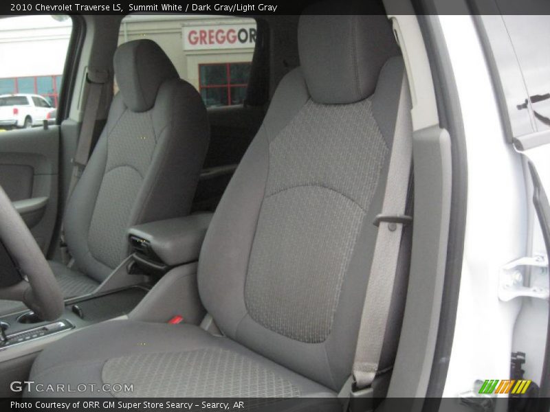 Summit White / Dark Gray/Light Gray 2010 Chevrolet Traverse LS