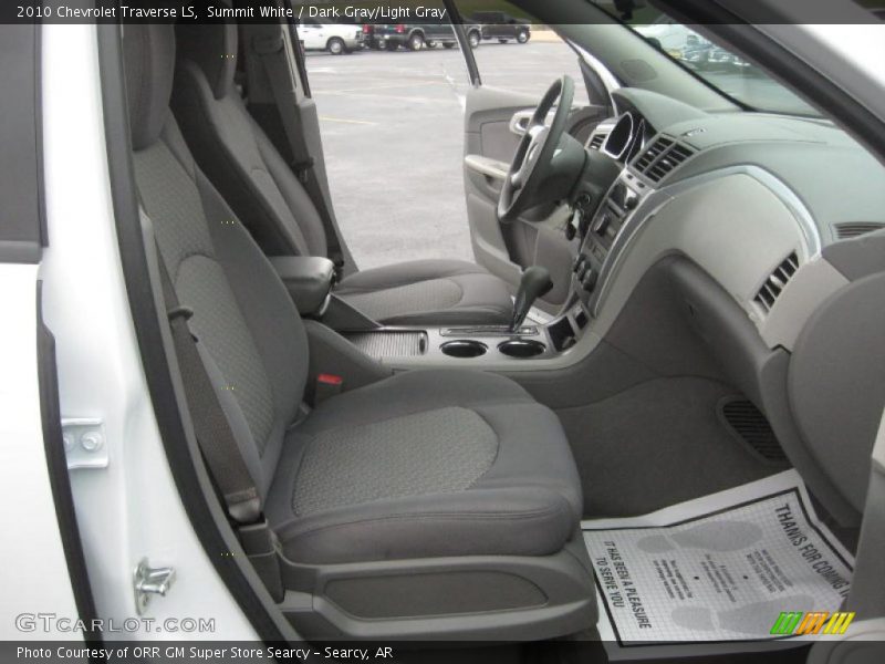 Summit White / Dark Gray/Light Gray 2010 Chevrolet Traverse LS