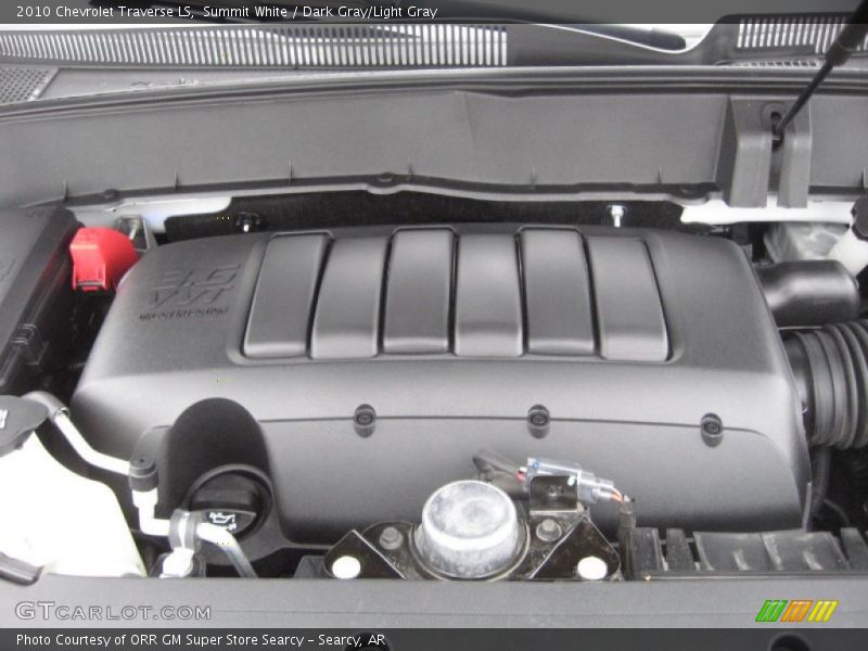 Summit White / Dark Gray/Light Gray 2010 Chevrolet Traverse LS
