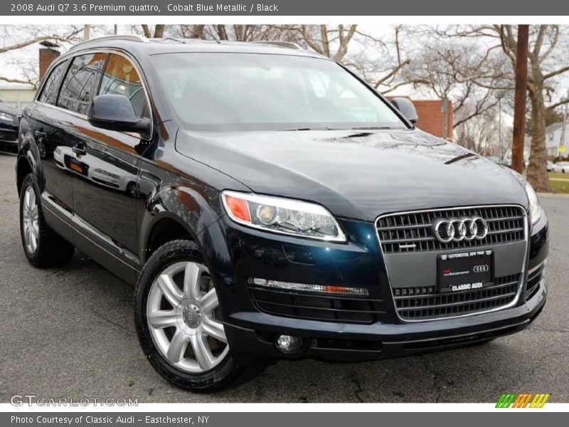 Cobalt Blue Metallic / Black 2008 Audi Q7 3.6 Premium quattro