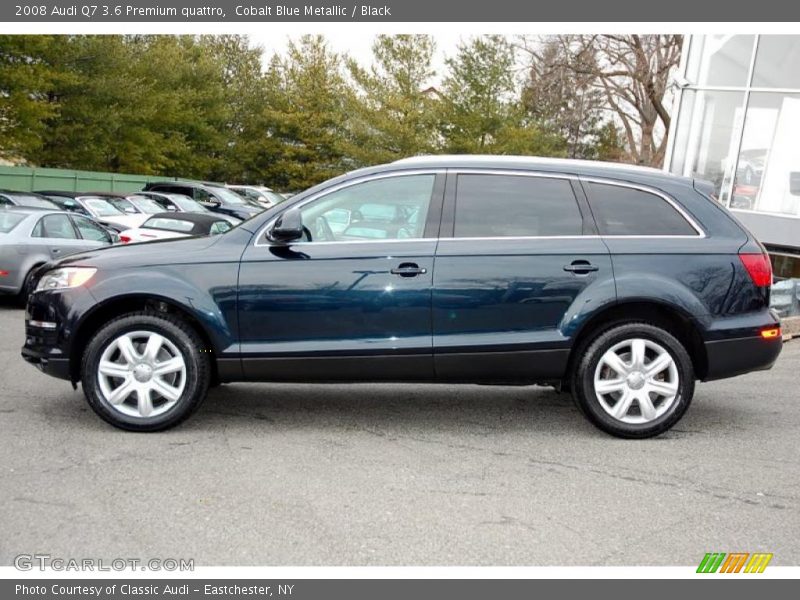 Cobalt Blue Metallic / Black 2008 Audi Q7 3.6 Premium quattro