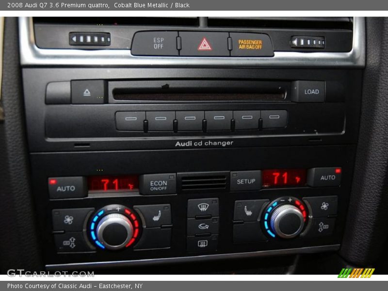 Cobalt Blue Metallic / Black 2008 Audi Q7 3.6 Premium quattro