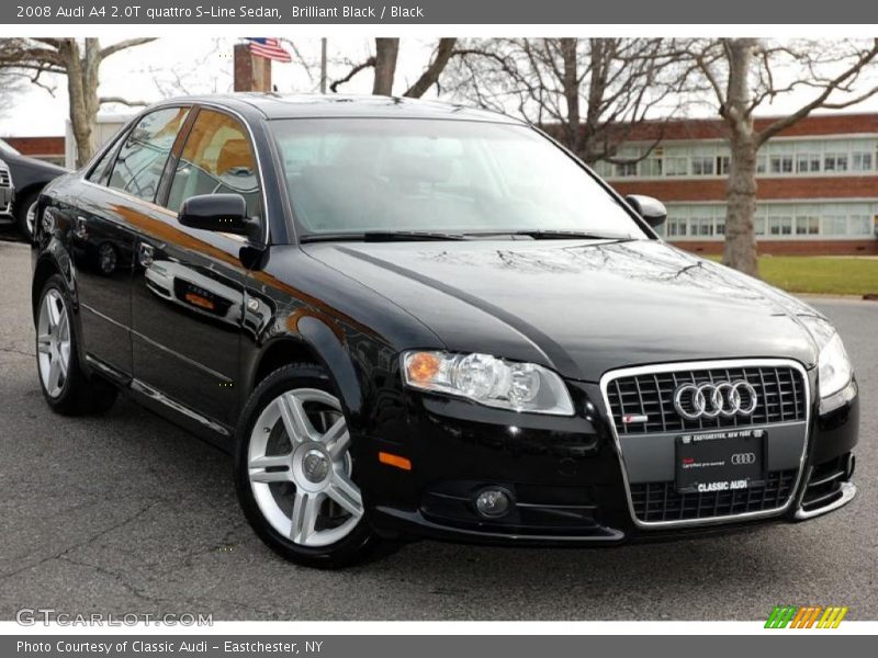 Front 3/4 View of 2008 A4 2.0T quattro S-Line Sedan