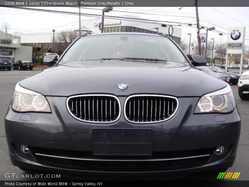 Platinum Grey Metallic / Grey 2008 BMW 5 Series 535xi Sports Wagon