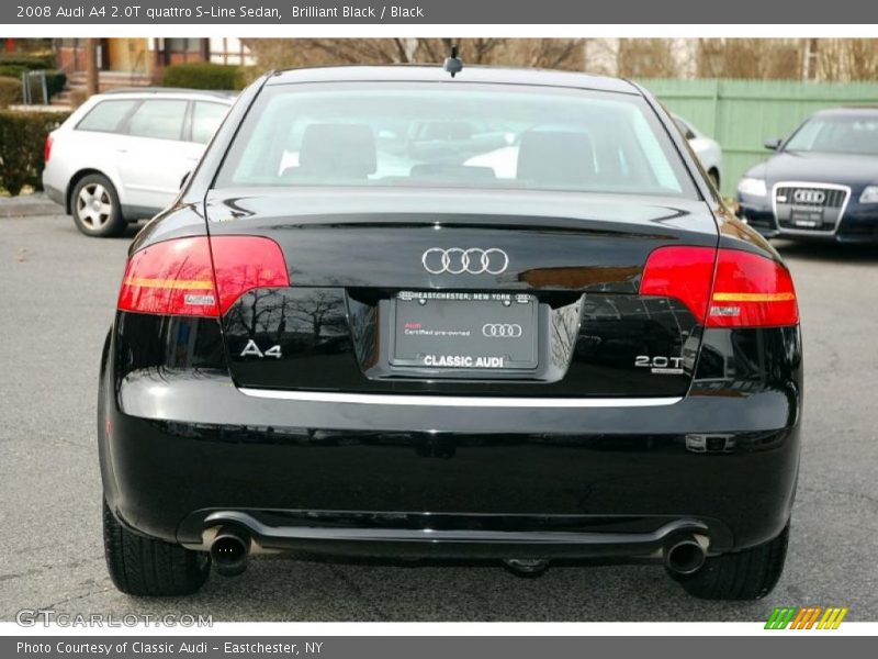 Brilliant Black / Black 2008 Audi A4 2.0T quattro S-Line Sedan