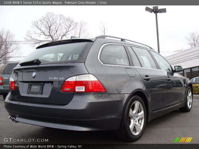 Platinum Grey Metallic / Grey 2008 BMW 5 Series 535xi Sports Wagon