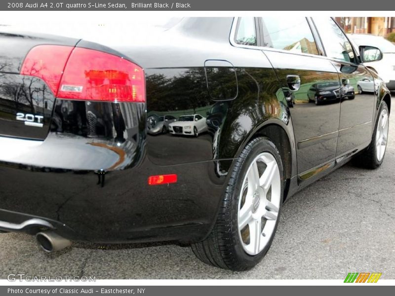 Brilliant Black / Black 2008 Audi A4 2.0T quattro S-Line Sedan