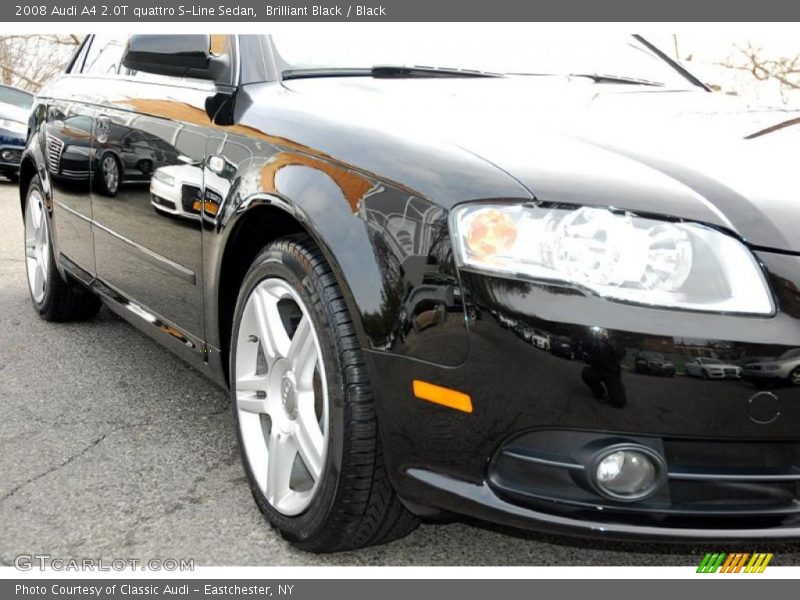 Brilliant Black / Black 2008 Audi A4 2.0T quattro S-Line Sedan