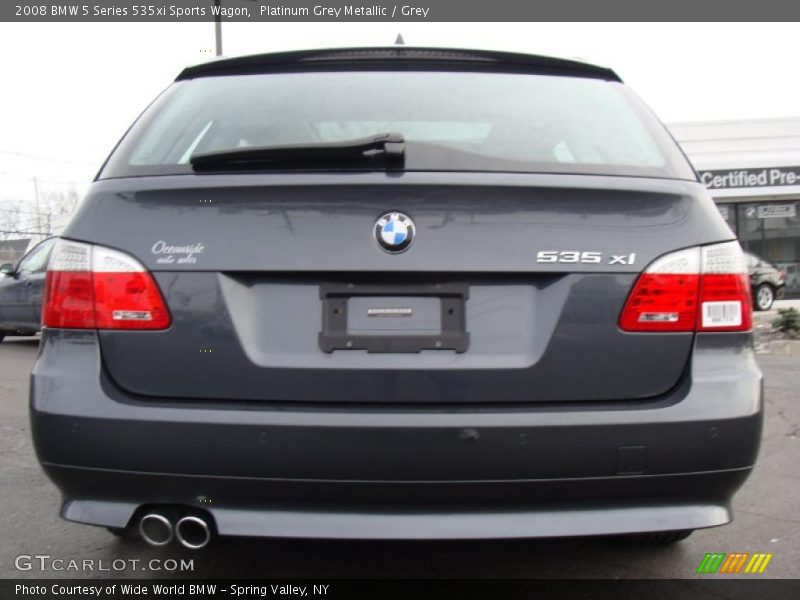 Platinum Grey Metallic / Grey 2008 BMW 5 Series 535xi Sports Wagon