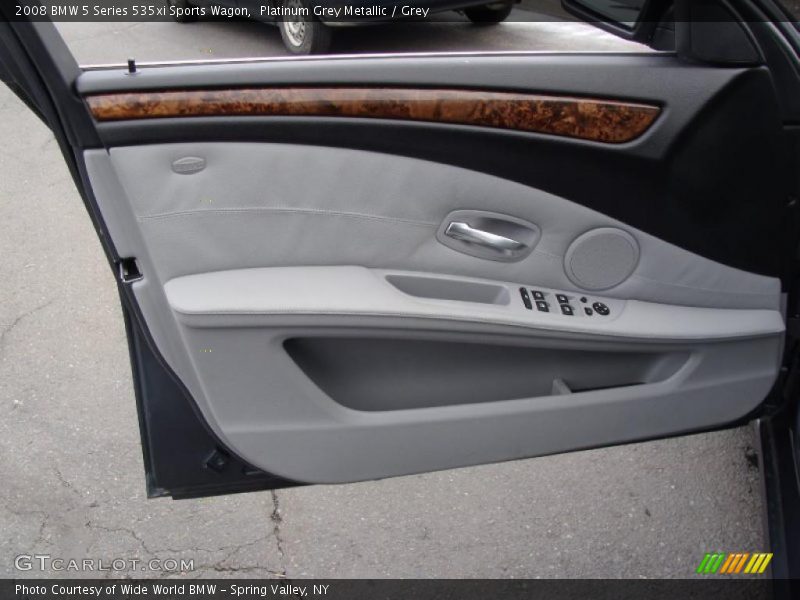 Platinum Grey Metallic / Grey 2008 BMW 5 Series 535xi Sports Wagon