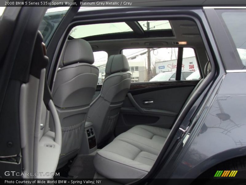 Platinum Grey Metallic / Grey 2008 BMW 5 Series 535xi Sports Wagon