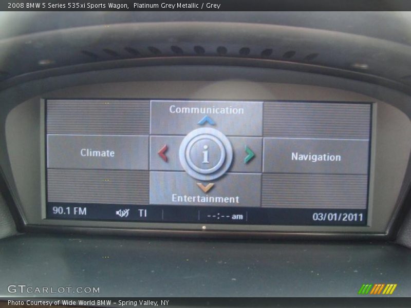 Platinum Grey Metallic / Grey 2008 BMW 5 Series 535xi Sports Wagon