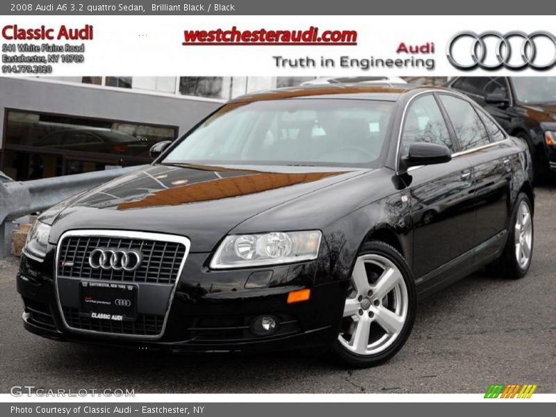 Brilliant Black / Black 2008 Audi A6 3.2 quattro Sedan
