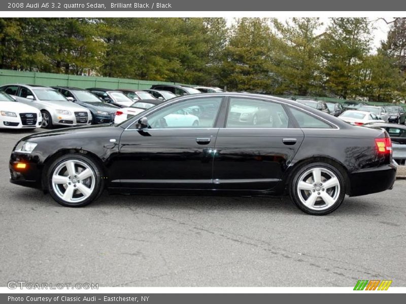 Brilliant Black / Black 2008 Audi A6 3.2 quattro Sedan