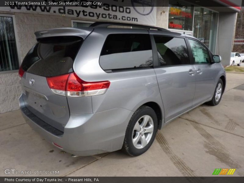 Silver Sky Metallic / Light Gray 2011 Toyota Sienna LE