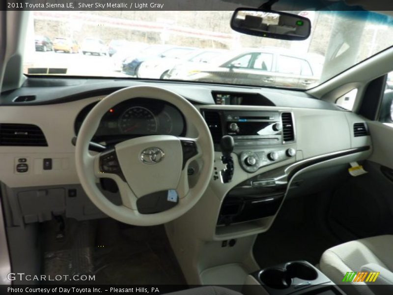 Silver Sky Metallic / Light Gray 2011 Toyota Sienna LE