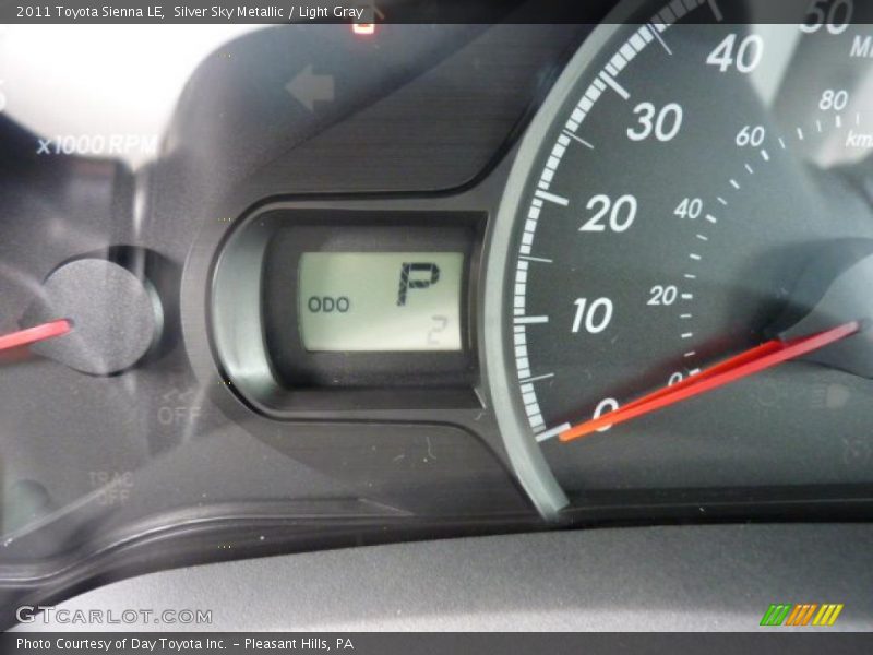 Silver Sky Metallic / Light Gray 2011 Toyota Sienna LE
