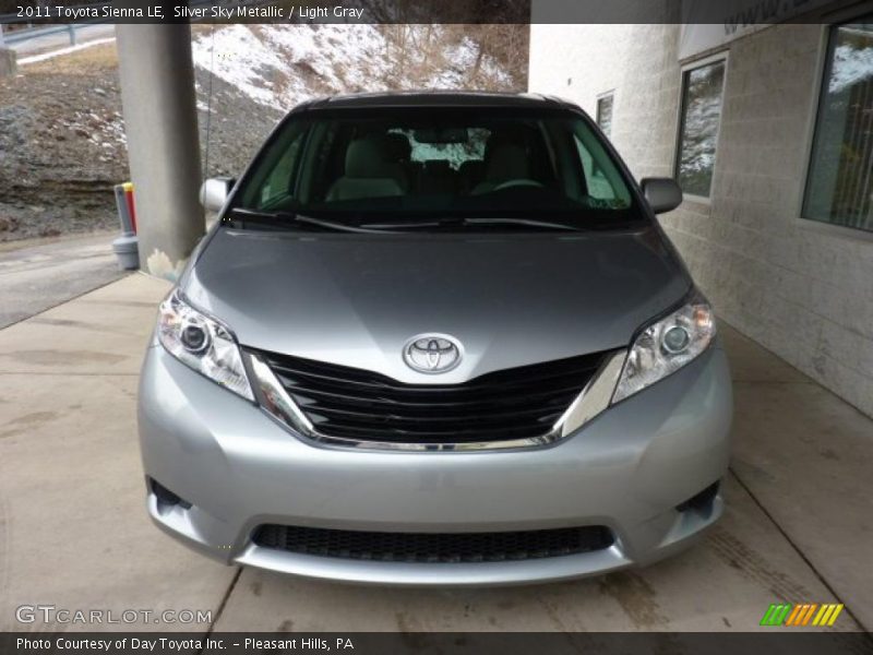 Silver Sky Metallic / Light Gray 2011 Toyota Sienna LE